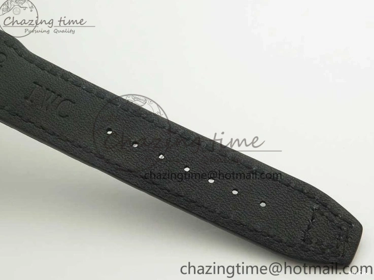 MIROTIME 0213 Pilot Chrono 377725 SS ZF 1:1 Best Edition White Dial on Black Leather Strap A Soft 7183